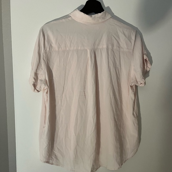 SAMSOE light pink button up top - Picture 2 of 3